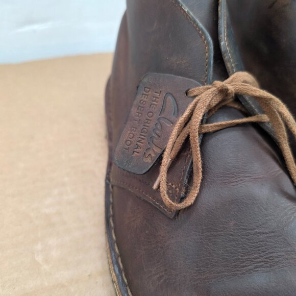 Clarks Originals Desert Boot Chukka Men’s Beeswax Leather Crepe Sole 10M - Picture 15 of 16